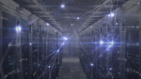 Digital Data Streams in Modern Server Room