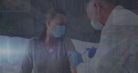 healthcare worker administering vaccine to patient at home - Download Free Stock Images Pikwizard.com