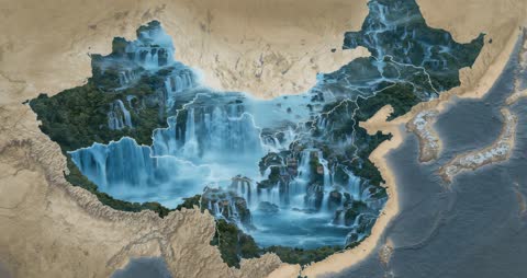 Idiographic China Map: Integrating Fluid Topography with AI