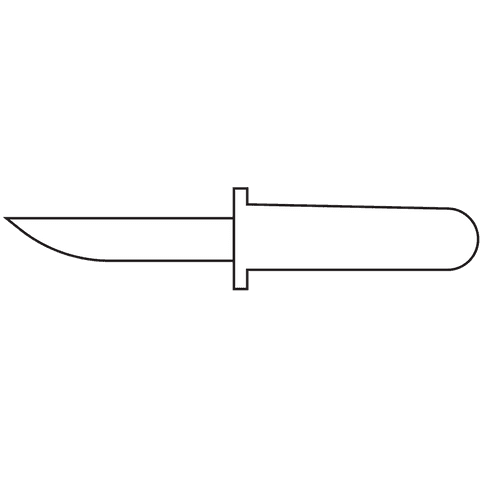minimalist knife symbol on transparent background - Download Free Stock Videos Pikwizard.com