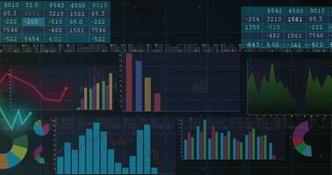 Visionary Financial Data Analysis on Digital Interface - Download Free Stock Images Pikwizard.com