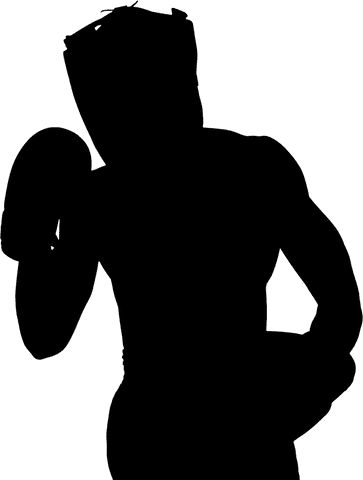Transparent Male Boxer Silhouette on Wait Position - Download Free Stock Videos Pikwizard.com