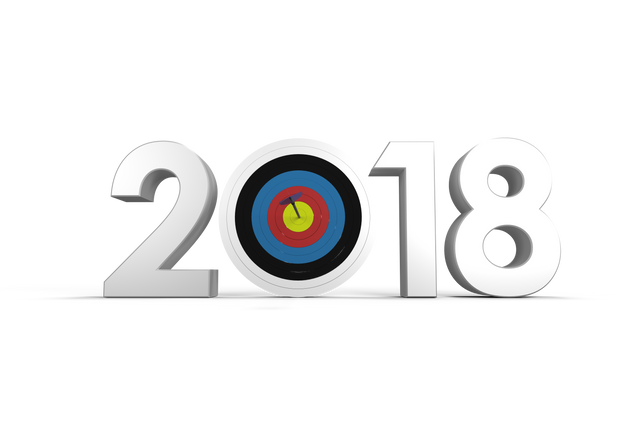 3D Transparent 2018 with Archery Bullseye Target - Download Free Stock Videos Pikwizard.com