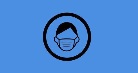 Face Mask Icon Representing Health and Safety Measures - Download Free Stock Images Pikwizard.com
