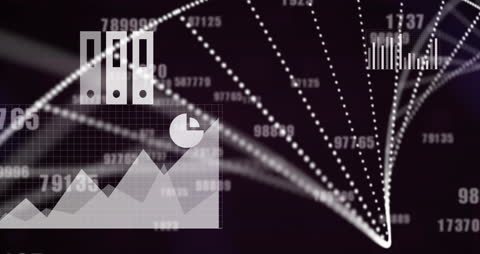 Digital Data Visualization Overlay in Dynamic Style