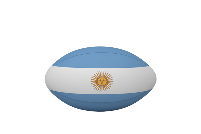 Rugby Ball with Argentina Flag on Transparent Background - Download Free Stock Videos Pikwizard.com