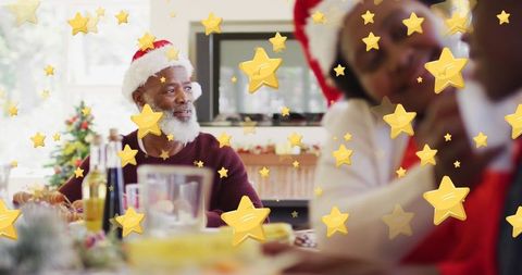 Festive Family Celebrating Christmas with Joyful Togetherness