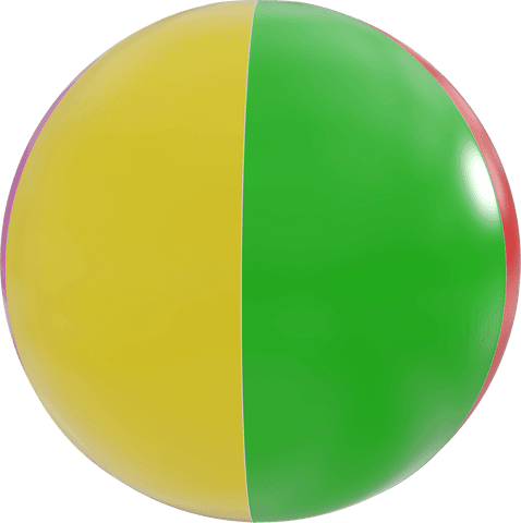 colorful beach ball isolated on transparent background for summer fun - Download Free Stock Videos Pikwizard.com