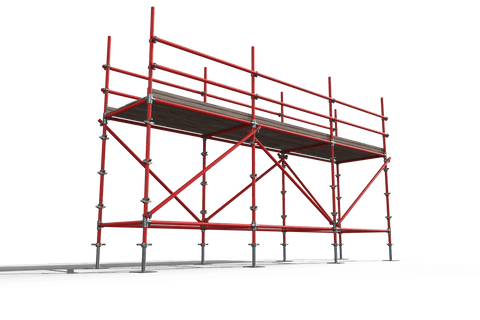 red scaffold vector illustration on transparent background - Download Free Stock Videos Pikwizard.com