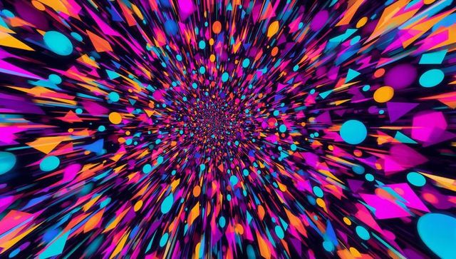 Dynamic geometric explosion in virtual space
