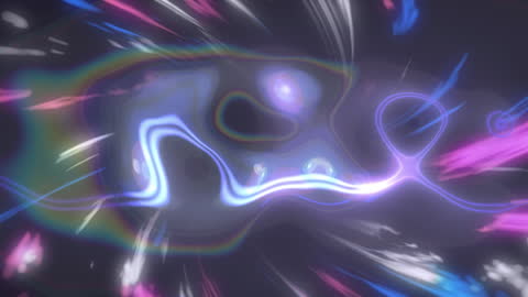 Vibrant Abstract Light Waves on Dark Background