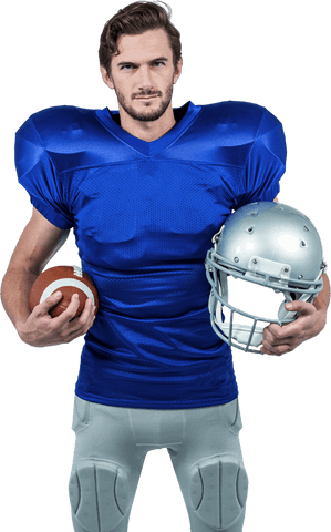 Transparent American Football Player Holding Equipment - Download Free Stock Videos Pikwizard.com