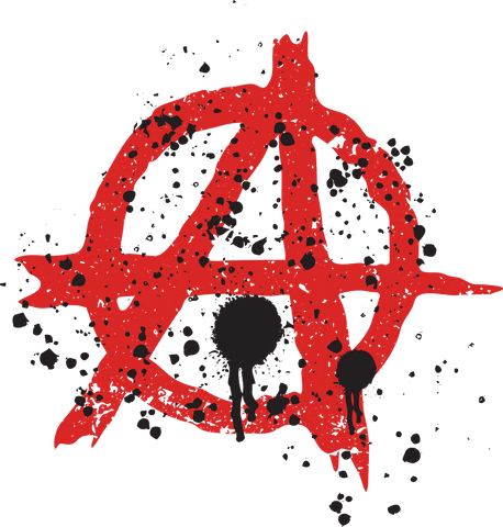 red anarchy symbol on transparent background - Download Free Stock Videos Pikwizard.com