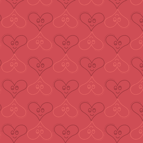 Transparent Heart Pattern Smiling Faces Red Background Design - Download Free Stock Videos Pikwizard.com