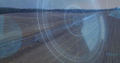 High-tech pivot irrigation system enhancing farmland productivity