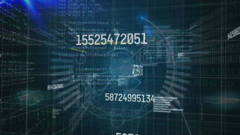 Digital Data Processing and Scanning Animation