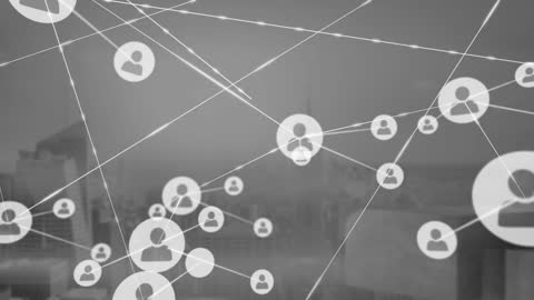 Global Connections Represented by Digital Network