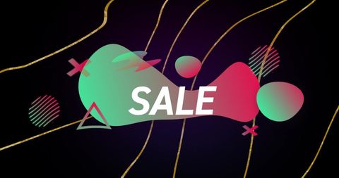 Vibrant Abstract Sale Banner for Shopping Promotion