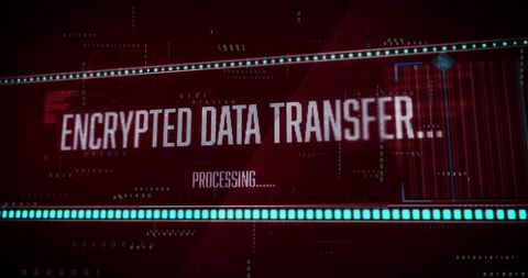encrypted data transferring on digital interface - Download Free Stock Images Pikwizard.com