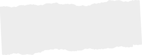 Transparent torn paper strip with jagged edges