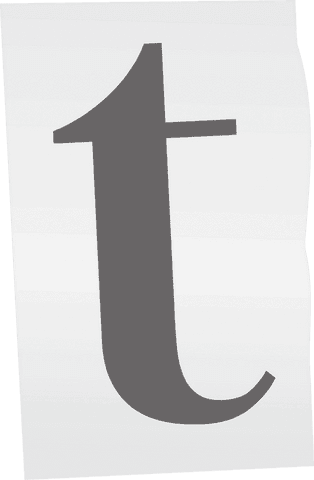 transparent typography design lowercase t on white background - Download Free Stock Videos Pikwizard.com