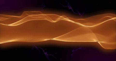 Abstract Light Trails Over Dark Background