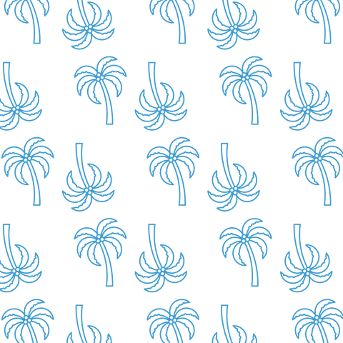 Seamless Tropical Blue Palm Pattern on Transparent Background - Download Free Stock Videos Pikwizard.com