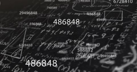 Evolving Numbers Overlay on Mathematical Equations Background - Download Free Stock Images Pikwizard.com