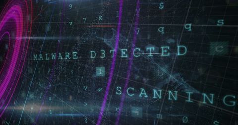 Futuristic Digital Screen with Malware Detection Alert - Download Free Stock Images Pikwizard.com