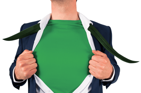 Transparent Businessman Ripping Shirt to Reveal Green Top - Download Free Stock Videos Pikwizard.com