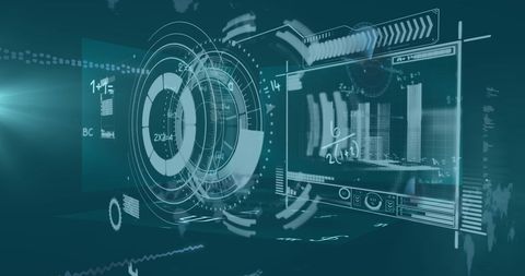 Futuristic Data Processing Interface with Holographic Display - Download Free Stock Images Pikwizard.com