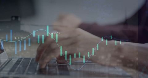 Office Workers with Overlaid Financial Data Charts - Download Free Stock Images Pikwizard.com