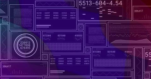 Abstract Digital Interface with Data Panels - Download Free Stock Images Pikwizard.com