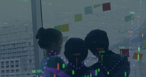 Team Analyzing Financial Data on Glass Wall in Office - Download Free Stock Images Pikwizard.com