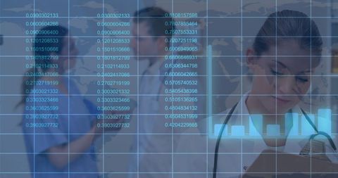 Innovative Healthcare Solutions and Financial Data Integration - Download Free Stock Images Pikwizard.com
