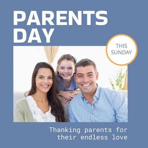Parents Day Family Celebrating Happy Moments Together - Download Free Stock Templates Pikwizard.com