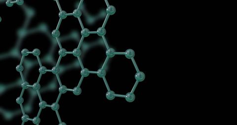 3d molecular network chain against black background - Download Free Stock Images Pikwizard.com