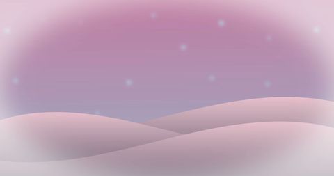 Pink and Purple Winter Wonderland with Falling Snowflakes