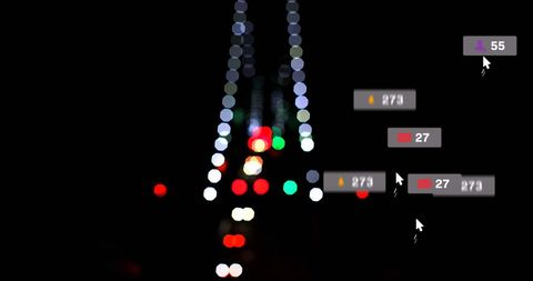 Social Media Interface Over Blurry City Traffic Background - Download Free Stock Images Pikwizard.com