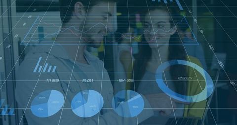 Team Analyzing Data with Virtual Graphs in Office