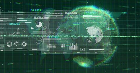 Global Data Visualization with Network and Analytics Over World Map - Download Free Stock Images Pikwizard.com