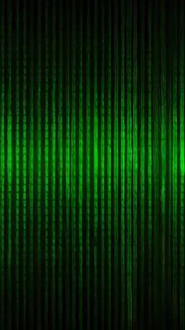 Pulsing Green Backlight Moving Band Across Ribbed Panel Creating Shimmering Vertical Loop