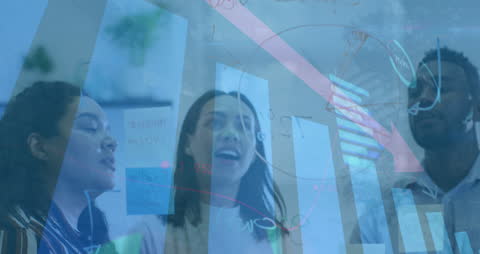 Collaborative Business Environment with Overlaid Financial Data Viz