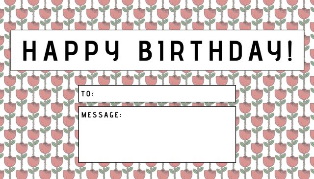 Ideal for personalized birthday cards and party invites. Features a vibrant strawberry pattern and fields for messages. Perfect for kids, teens, and adults celebrating a joyful birthday occasion.