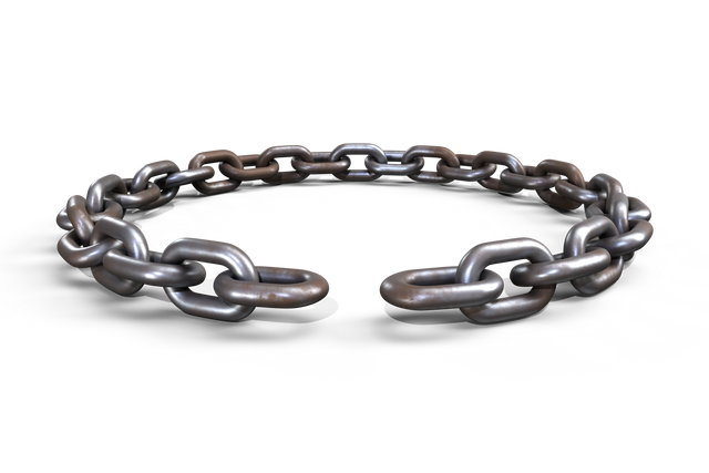 Circular Broken Chain with Metallic Links Isolated on Transparent Background - Download Free Stock Videos Pikwizard.com