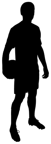 Dynamic Silhouette of Male Football Player on Transparent Background - Download Free Stock Videos Pikwizard.com