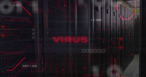 Virus Alert: Digital Security Risk in Data Center - Download Free Stock Images Pikwizard.com