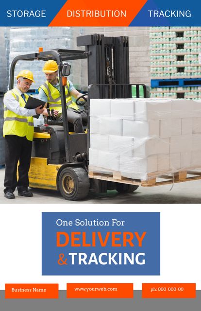 Efficient Logistics and Cargo Handling Service for Warehousing Needs - Download Free Stock Templates Pikwizard.com