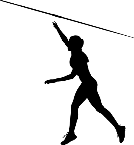 transparent png silhouette image of female javelin thrower - Download Free Stock Videos Pikwizard.com