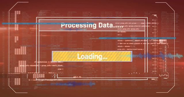 Data Processing and Loading Screen with Technological Interface - Download Free Stock Images Pikwizard.com